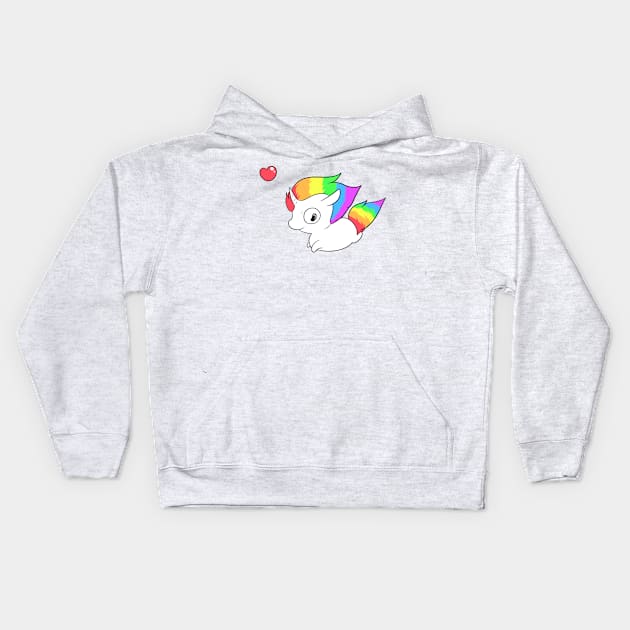 Unicorn Shirt Kids Hoodie by Bioticsheep